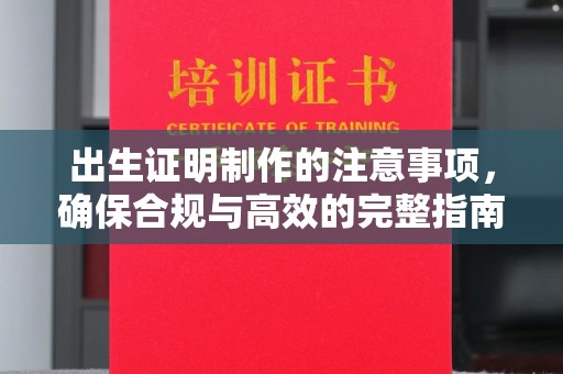 六盘水出生证明制作的注意事项，确保合规与高效的完整指南