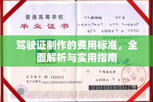 六盘水驾驶证制作的费用标准，全面解析与实用指南